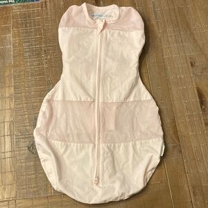 Happiest Baby Pink Infant Sleep Sack Swaddle EUC size small